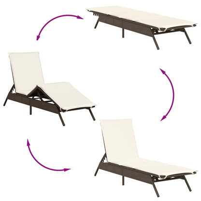 Sonnenliege Mit Auflage Poly Rattan