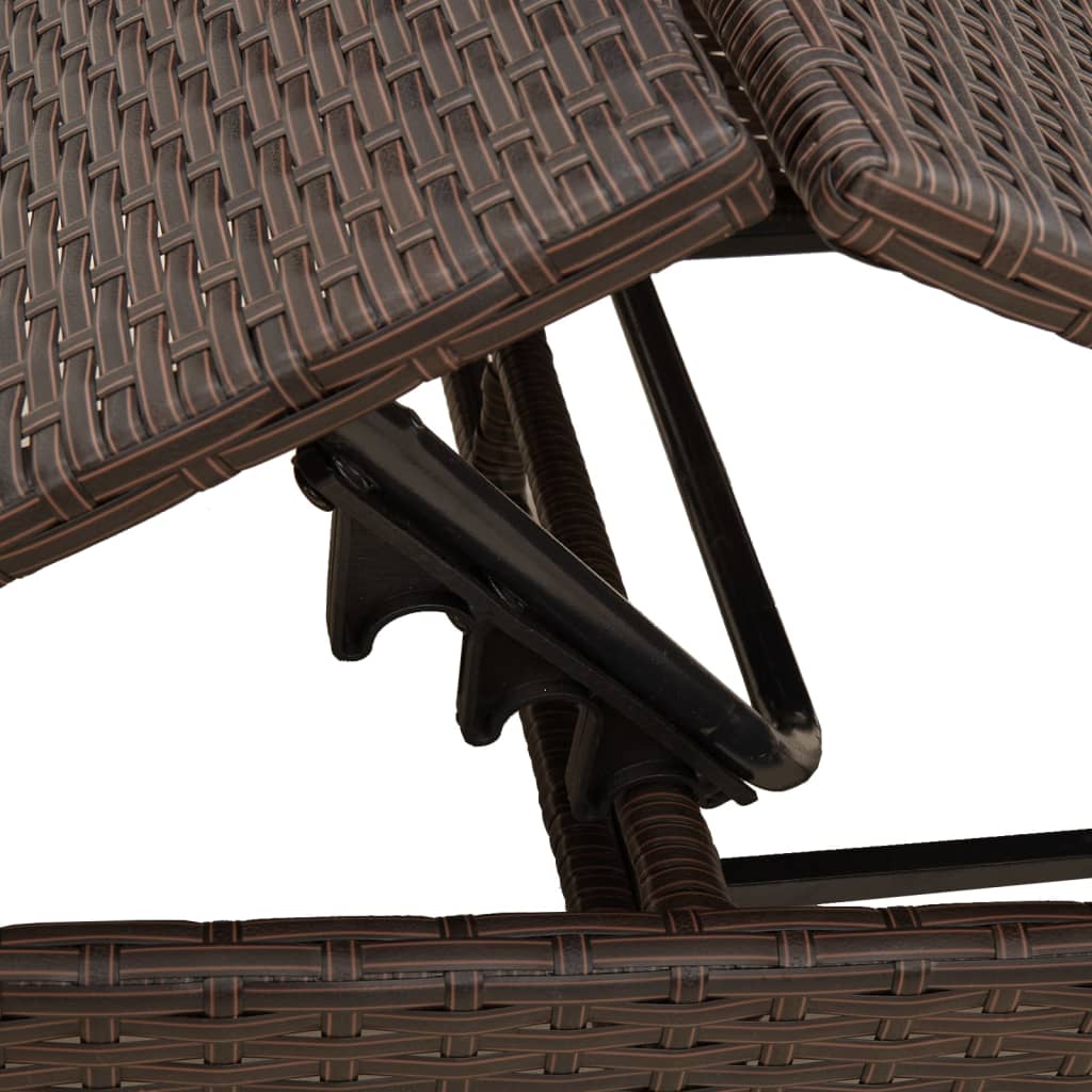 Sonnenliege Mit Auflage Poly Rattan