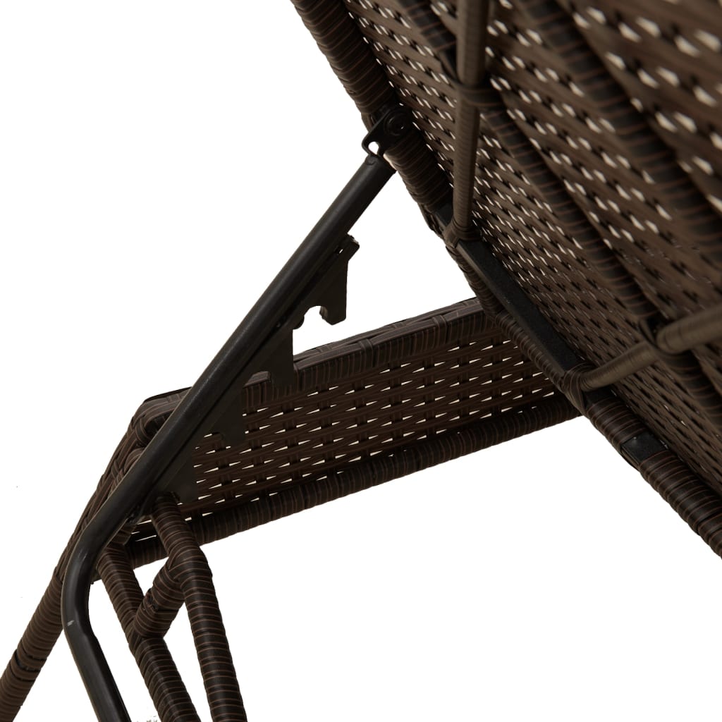 Sonnenliege Mit Auflage Poly Rattan