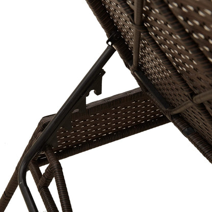 Sonnenliege Mit Auflage Poly Rattan