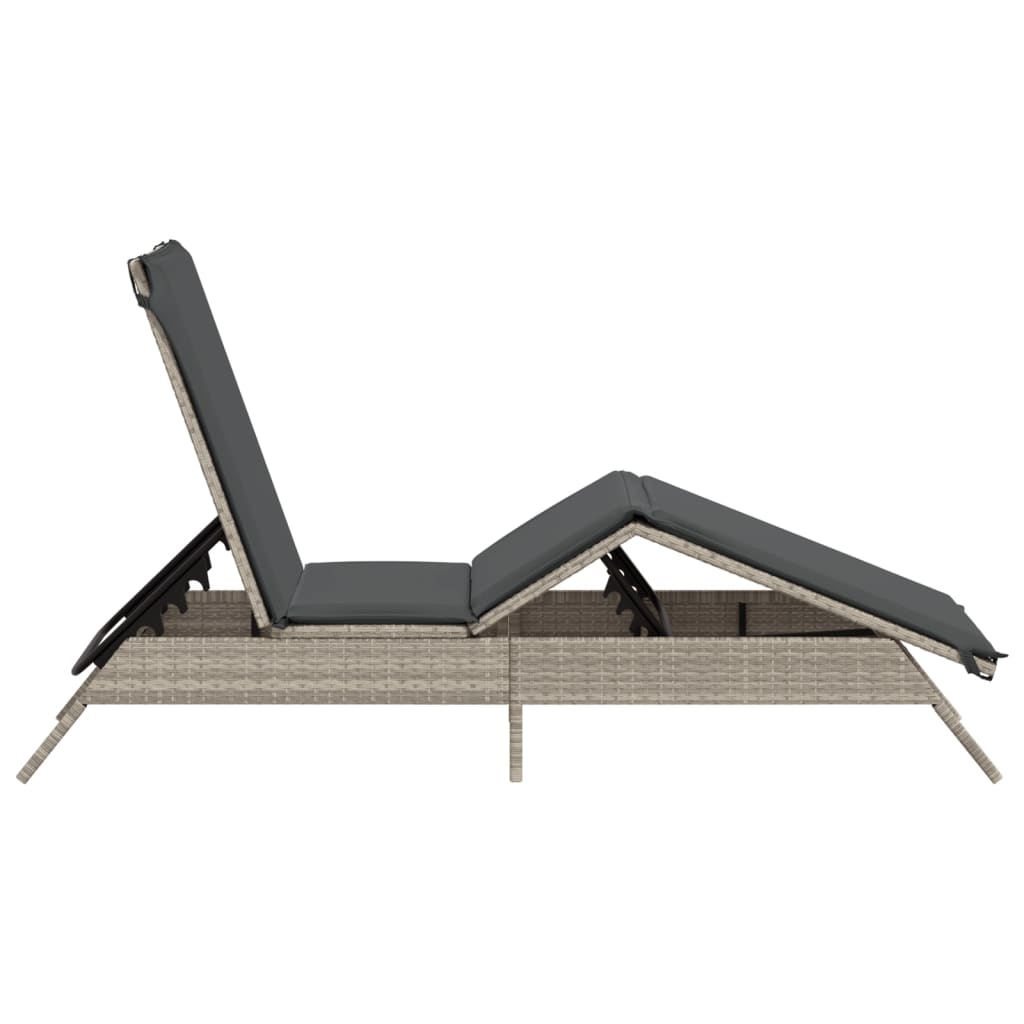 Sonnenliege Mit Auflage Poly Rattan