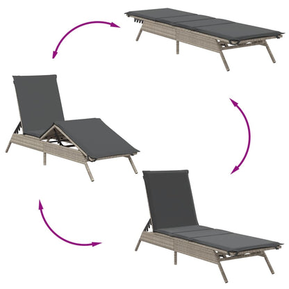 Sonnenliege Mit Auflage Poly Rattan