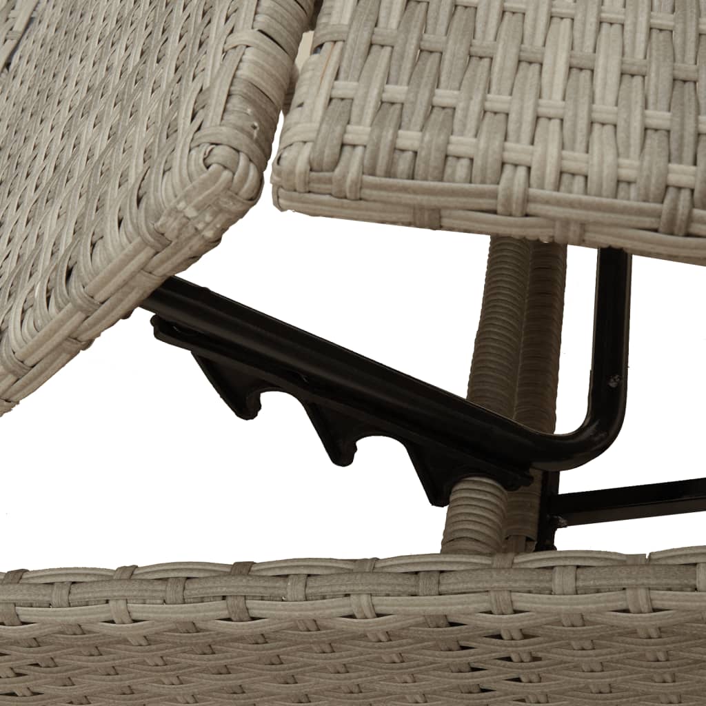 Sonnenliege Mit Auflage Poly Rattan