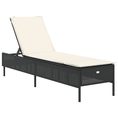 Sonnenliege Mit Auflage Poly-Rattan