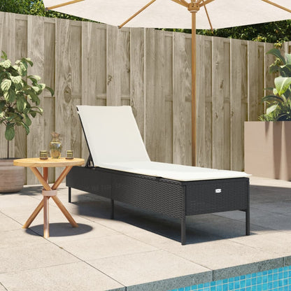 Sonnenliege Mit Auflage Poly-Rattan