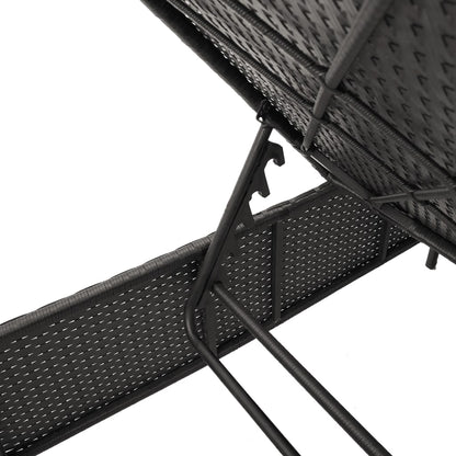 Sonnenliege Mit Auflage Poly-Rattan