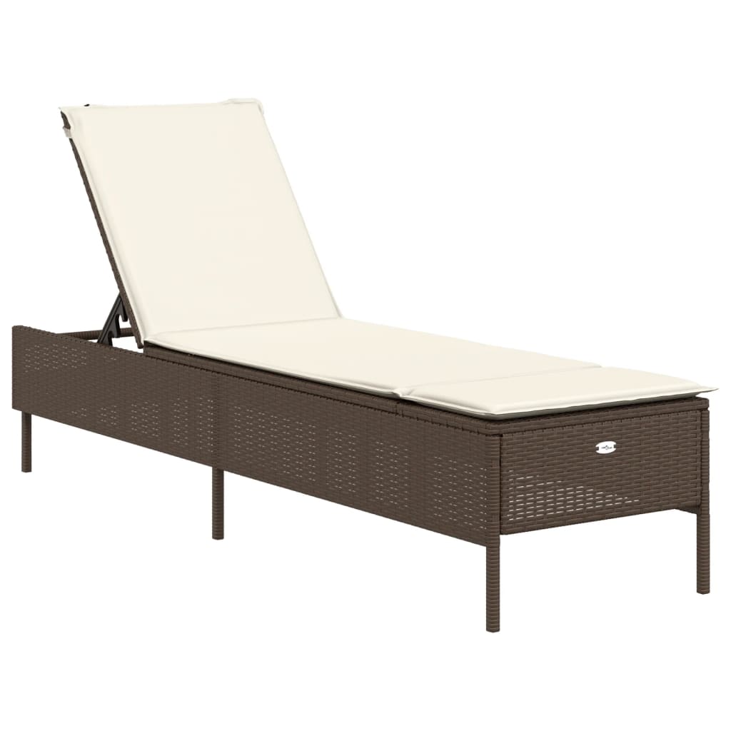 Sonnenliege Mit Auflage Poly Rattan