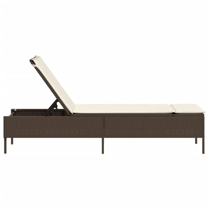 Sonnenliege Mit Auflage Poly Rattan