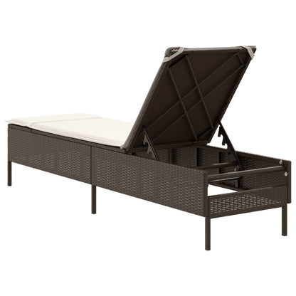 Sonnenliege Mit Auflage Poly Rattan