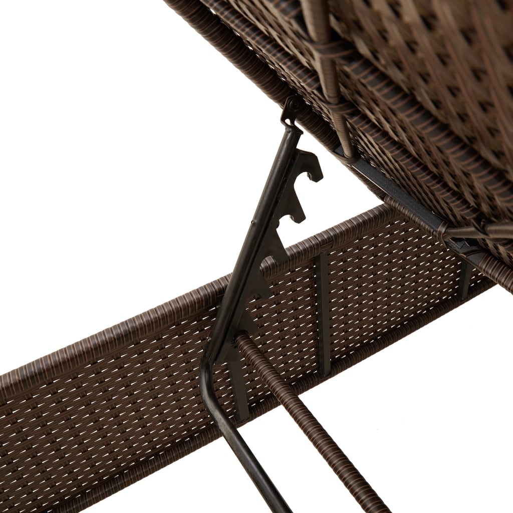 Sonnenliege Mit Auflage Poly Rattan