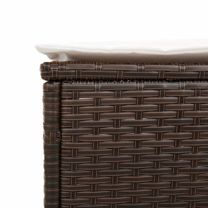 Sonnenliege Mit Auflage Poly Rattan