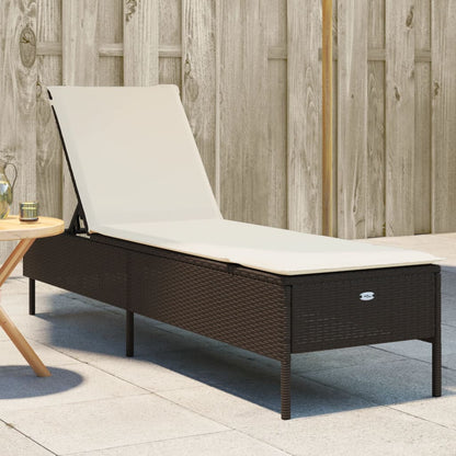 Sonnenliege Mit Auflage Poly Rattan