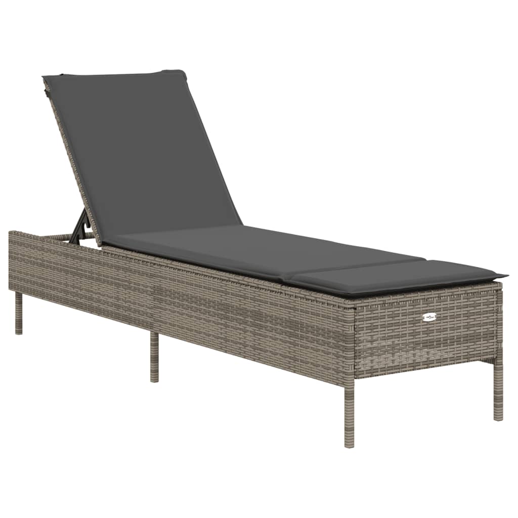 Sonnenliege Mit Auflage Poly Rattan