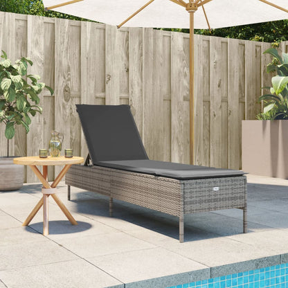 Sonnenliege Mit Auflage Poly Rattan
