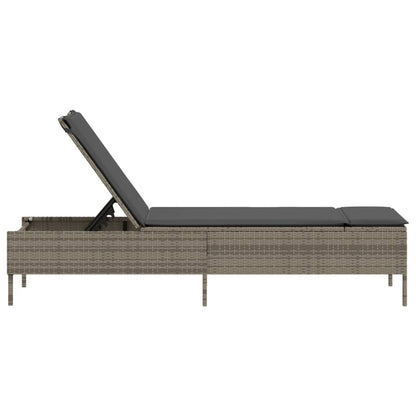Sonnenliege Mit Auflage Poly Rattan
