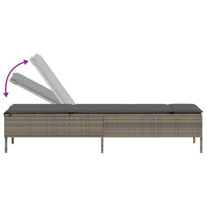 Sonnenliege Mit Auflage Poly Rattan
