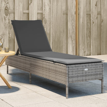 Sonnenliege Mit Auflage Poly Rattan