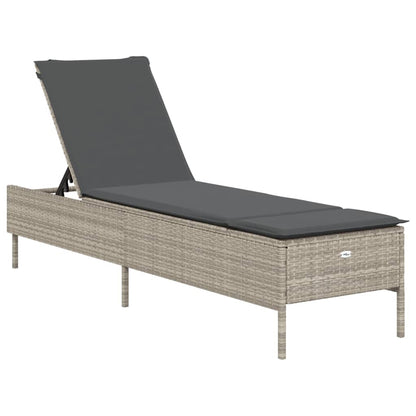 Sonnenliege Mit Auflage Poly Rattan