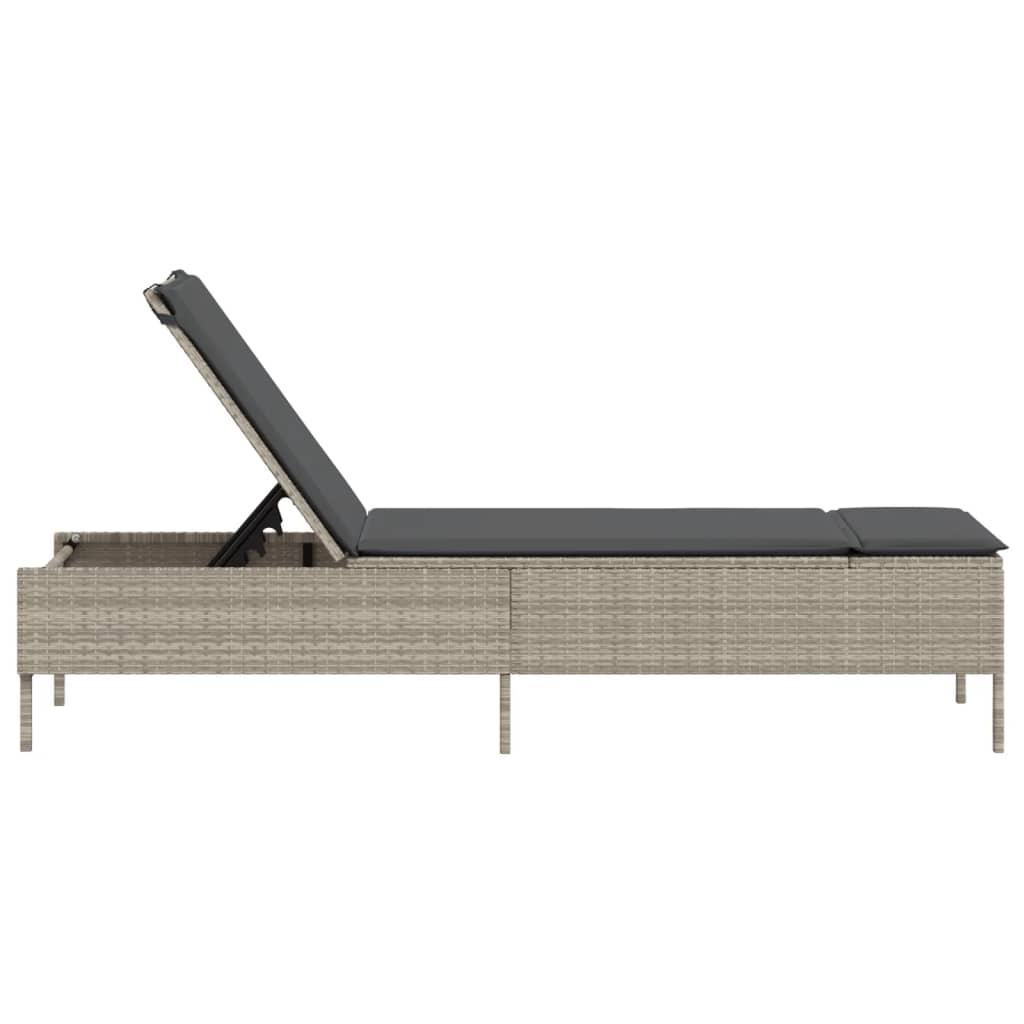 Sonnenliege Mit Auflage Poly Rattan