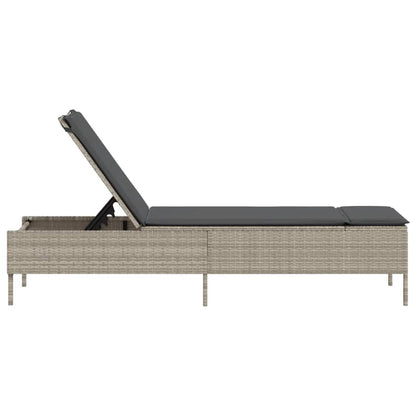 Sonnenliege Mit Auflage Poly Rattan
