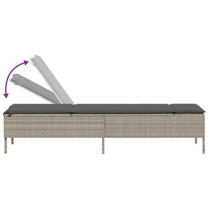 Sonnenliege Mit Auflage Poly Rattan