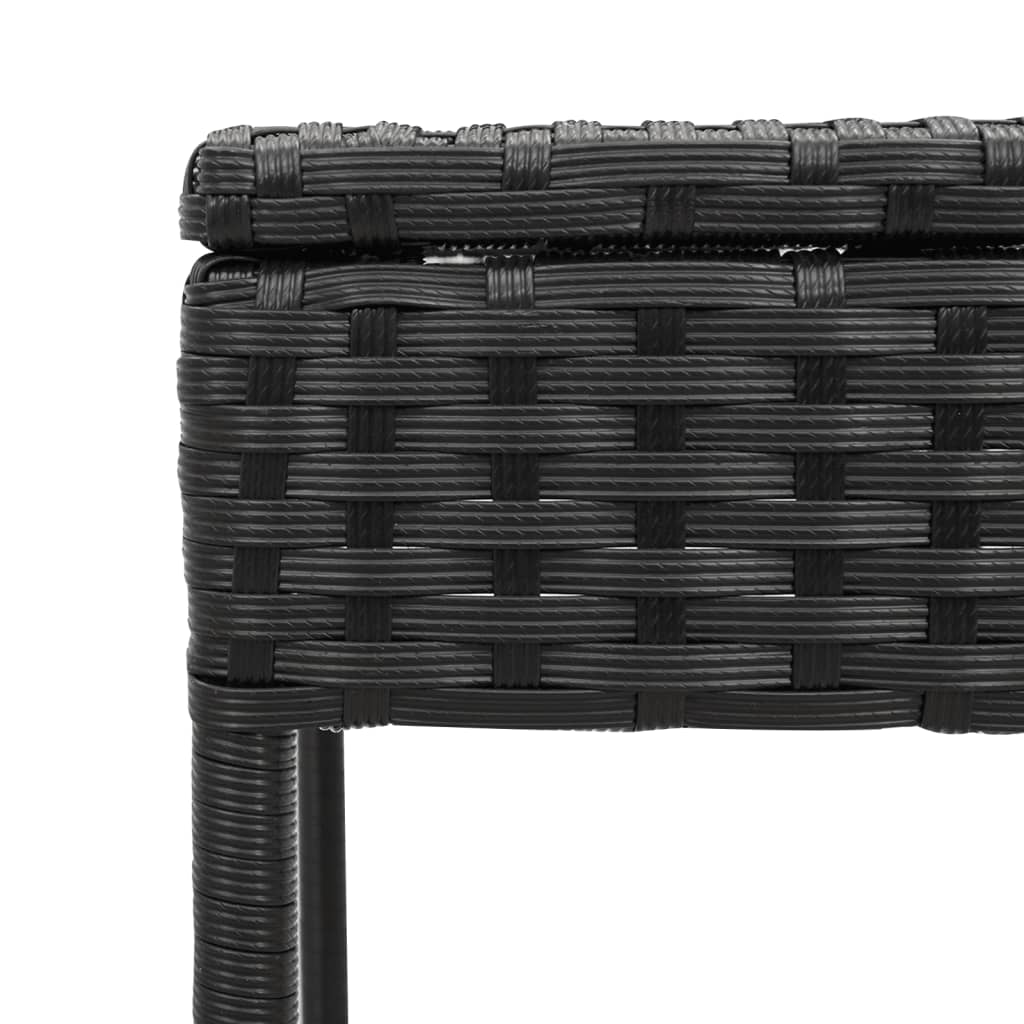 Sonnenliege Mit Tisch Und Auflage Poly-Rattan