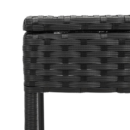 Sonnenliege Mit Tisch Und Auflage Poly-Rattan