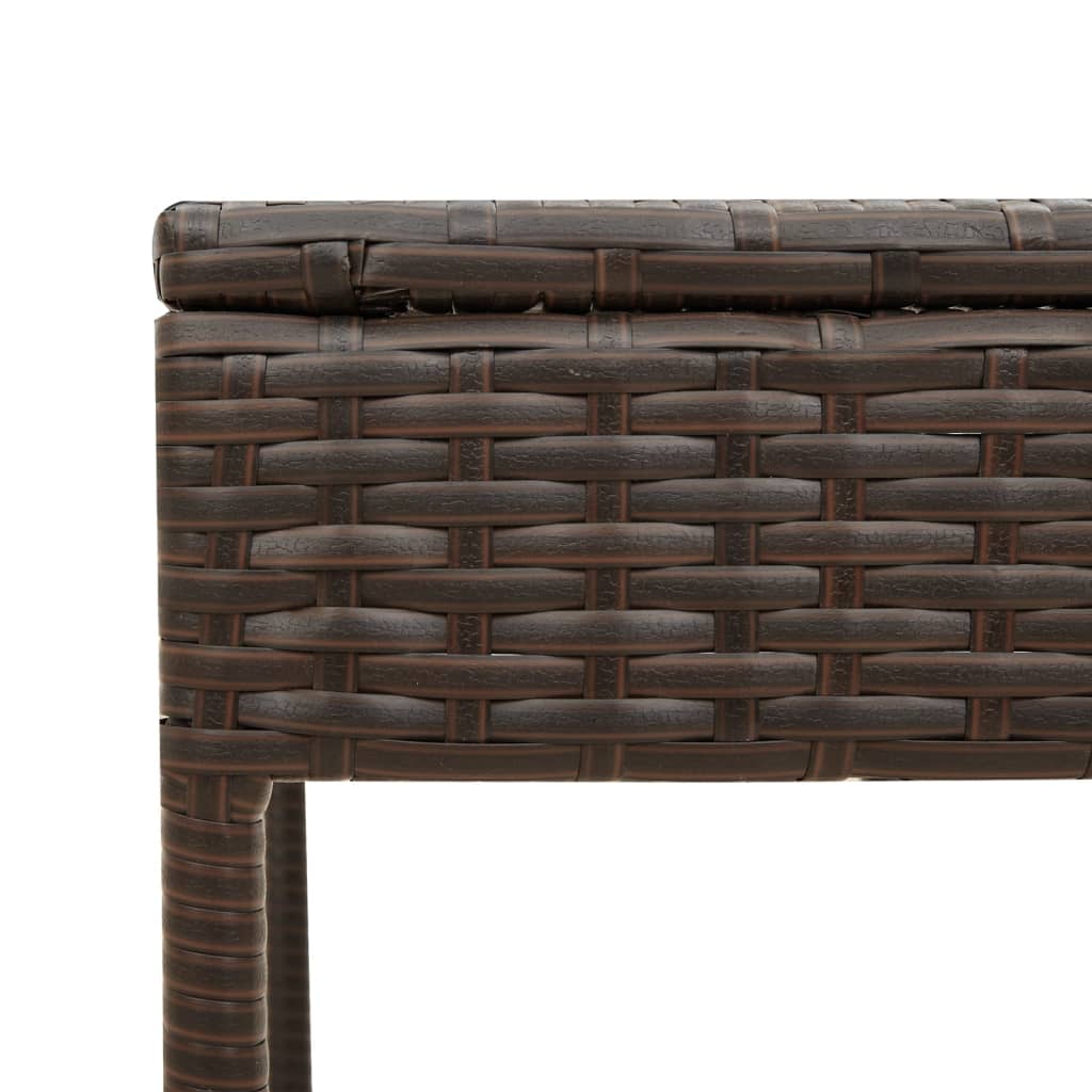 Sonnenliege Mit Tisch Und Auflage Poly Rattan