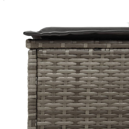 Sonnenliege Mit Tisch Und Auflage Poly Rattan
