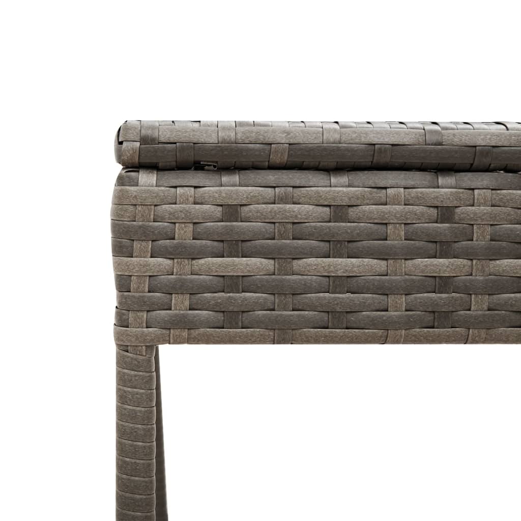 Sonnenliege Mit Tisch Und Auflage Poly Rattan