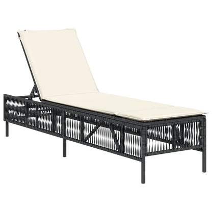 Sonnenliege Mit Auflage Poly-Rattan