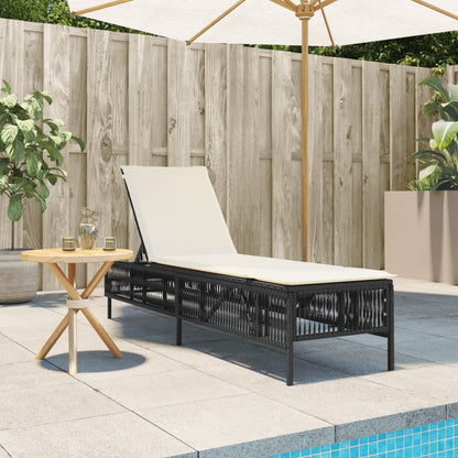 Sonnenliege Mit Auflage Poly-Rattan