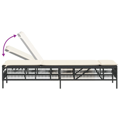 Sonnenliege Mit Auflage Poly-Rattan