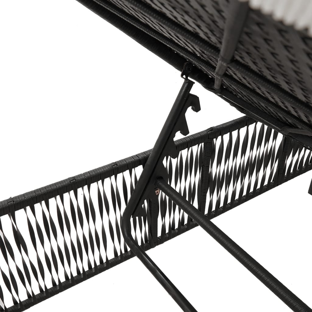 Sonnenliege Mit Auflage Poly-Rattan