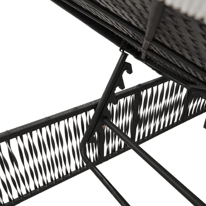 Sonnenliege Mit Auflage Poly-Rattan
