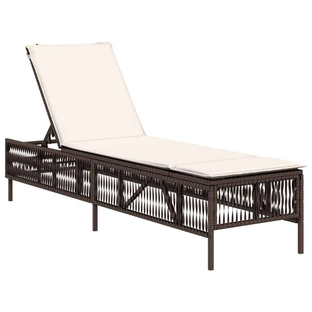 Sonnenliege Mit Auflage Poly Rattan