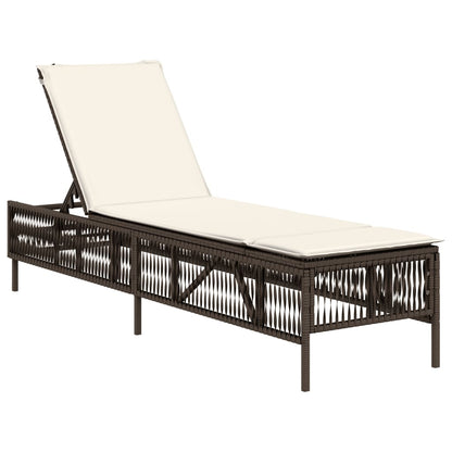 Sonnenliege Mit Auflage Poly Rattan