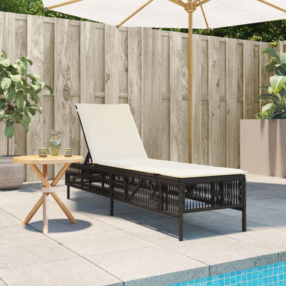 Sonnenliege Mit Auflage Poly Rattan