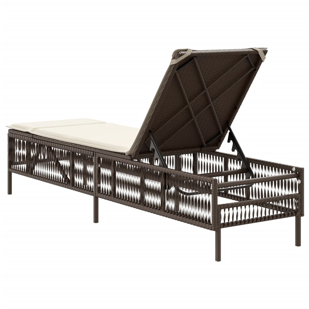 Sonnenliege Mit Auflage Poly Rattan