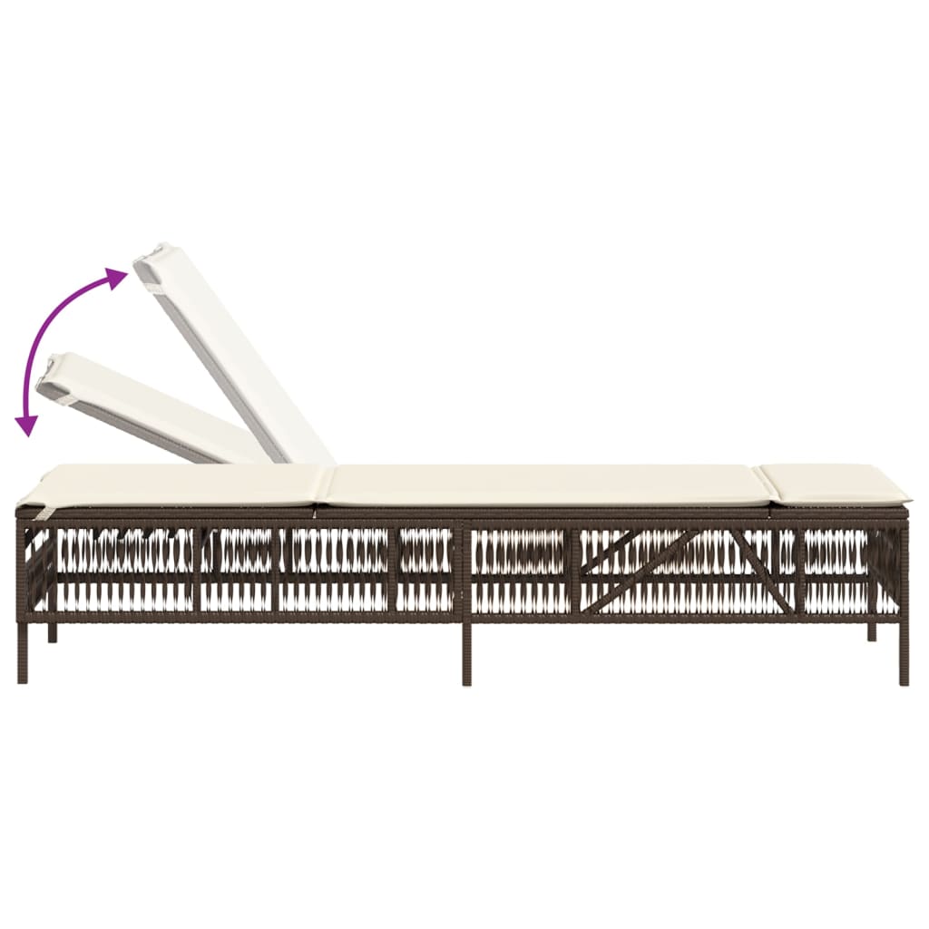 Sonnenliege Mit Auflage Poly Rattan