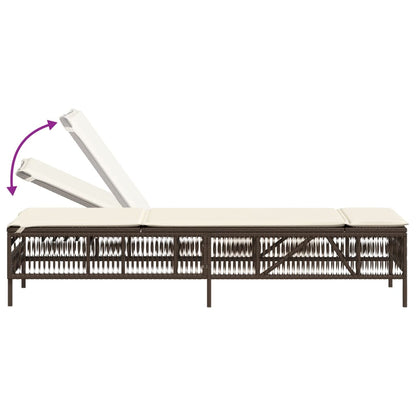Sonnenliege Mit Auflage Poly Rattan