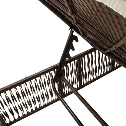 Sonnenliege Mit Auflage Poly Rattan