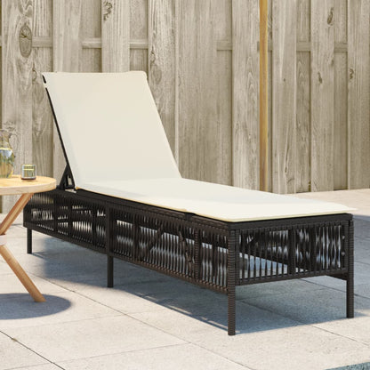 Sonnenliege Mit Auflage Poly Rattan