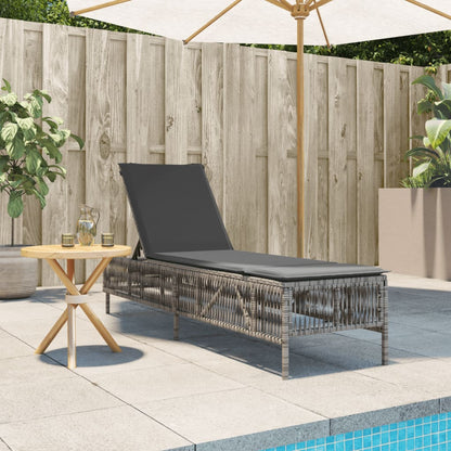 Sonnenliege Mit Auflage Poly Rattan