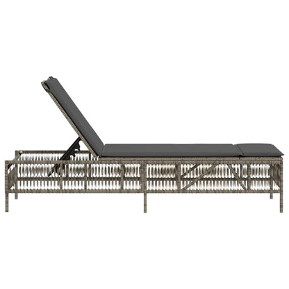 Sonnenliege Mit Auflage Poly Rattan