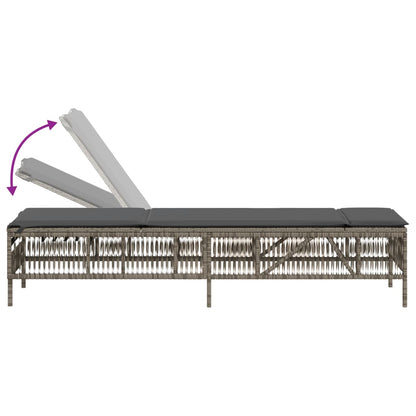 Sonnenliege Mit Auflage Poly Rattan