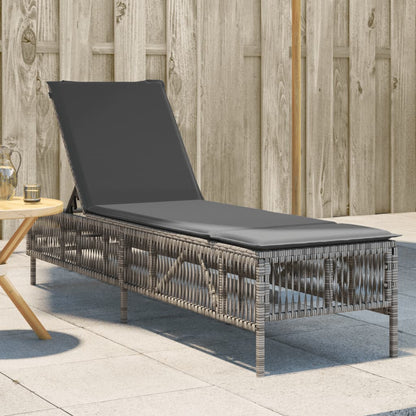 Sonnenliege Mit Auflage Poly Rattan
