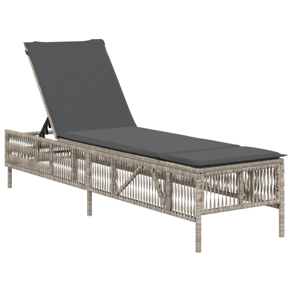 Sonnenliege Mit Auflage Poly Rattan