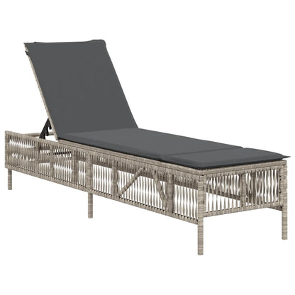 Sonnenliege Mit Auflage Poly Rattan