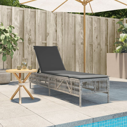 Sonnenliege Mit Auflage Poly Rattan